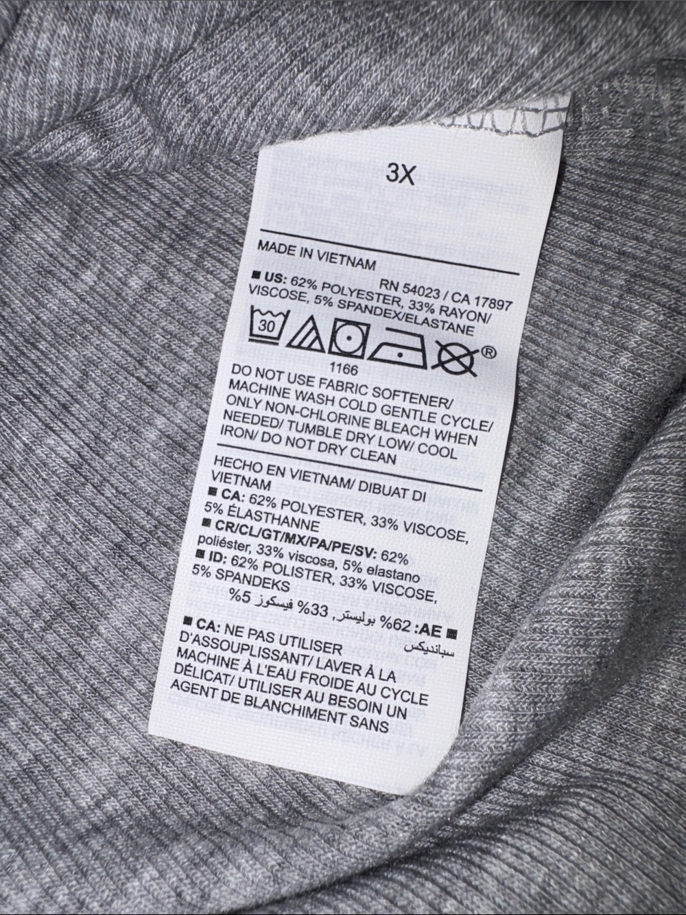 Old Navy Gray Ultralite Racerback Ribbed Tank Top Plus Size 3X - Picture 6 of 10